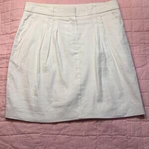 OldMoney QuietLuxury Preppy Coastal EuropeanSummer Witchery Linen Blend Skirt 8